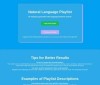 Natural Language Playlist