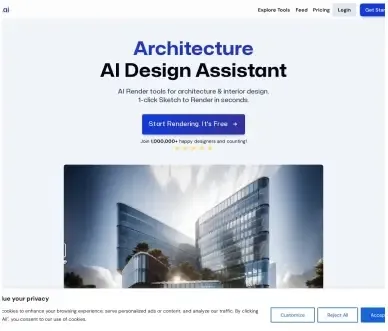 Architecture AI Render(mnml.ai)